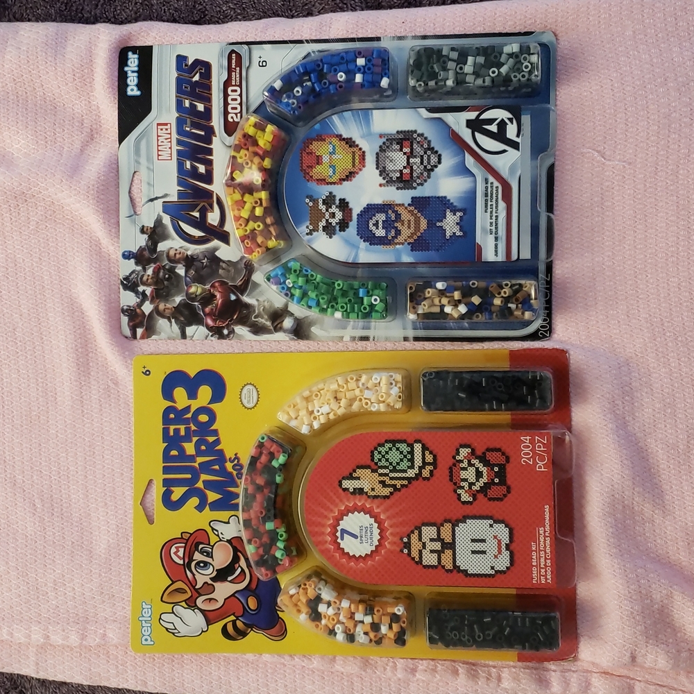 PERLER BEADS super mario and marvel